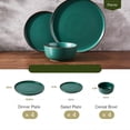 thumbnail image 2 of Plates and Bowls Sets, 12 Pieces Stoneware Dinnerware Sets, Dishes Set for 4, Microwave and Dishwasher , Dark Green, 2 of 5