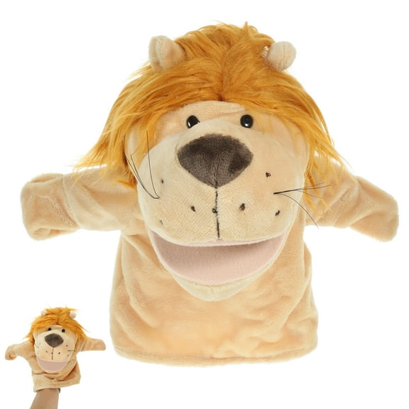 Cartoon Hand Puppet Toddler Animal Plush Toy Lion Shaped Hand Puppet Early Educational Toy