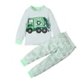 thumbnail image 1 of Odeerbi 1-9 Años Niños Niñas Pijamas de Algodón Otoño Long Johns Manga Larga Tops Pantalones Conjunto Suave Imprimir Sleepwear Dos Piezas Pijama Set Pijama de Dos Piezas, 1 of 9