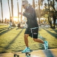 thumbnail image 3 of FOG shorts à Cordon en Maille Double Ligne pour Hommes shorts Amples de Rue, 3 of 4