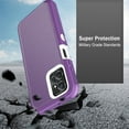 thumbnail image 4 of TASHHAR Moto G Power 5G 2023 Case Military Grade Heavy Duty 3 in 1 Shockproof Armor Rugged Durable for Motorola G Power 5G 2023 Phone - Purple+White, 4 of 6