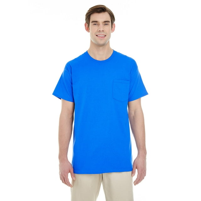 Adult Heavy Cotton 5.3 Oz. Pocket T-Shirt