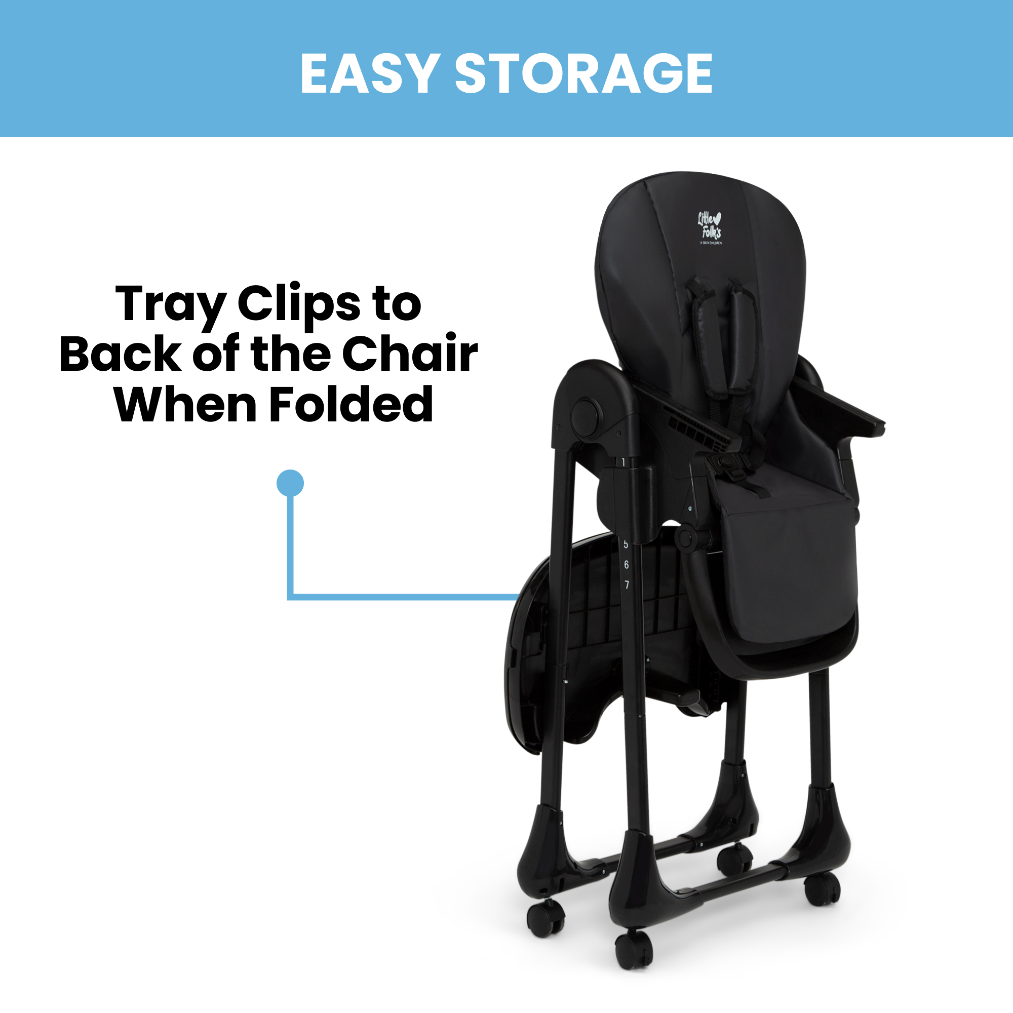 Little Folks by Delta Children 2-in-1 SlimFold High Chair photo 7