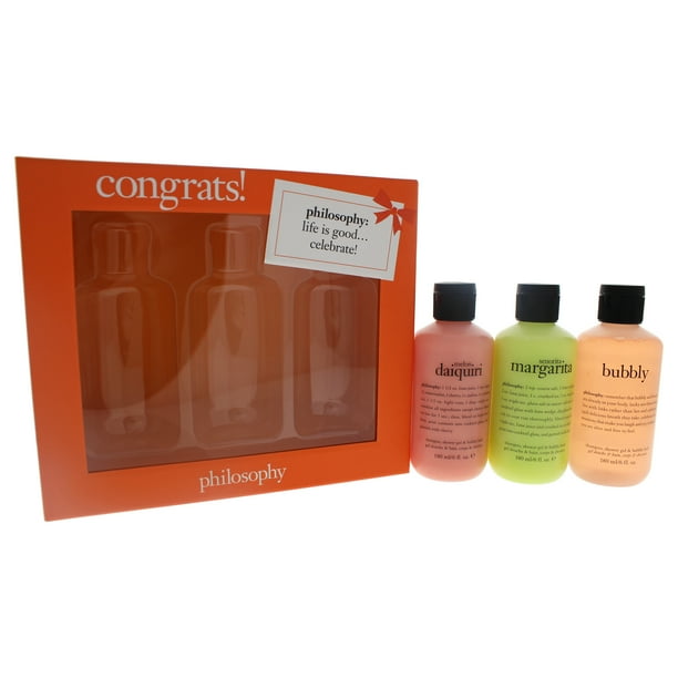 Congrats by Philosophy for Women 3 Pc Set 3 x 6oz Shampoo