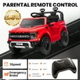 thumbnail image 5 of 24V Ride On Toys for Big Kids 2 Seater, Ford F150 Electric Car for Kids, Battery Powered Kids Ride On Car to Drive, Toddler Car with Bluetooth LED Light for Boys Girls 3-8, Red, 5 of 9