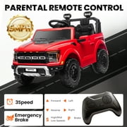 Conchico Licensed Ford F-150 24V 2 Seater Kids Powered Ride-On Cars with Remote & Durable Wheels, Red