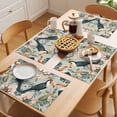 thumbnail image 5 of Summer Floral Animal Placemats Set of 6, Black Watercolor Parrot Non-Slip Place Mats Washable Table Mats for Kitchen Dining Table Decorations Indoor/Outdoor, 5 of 9