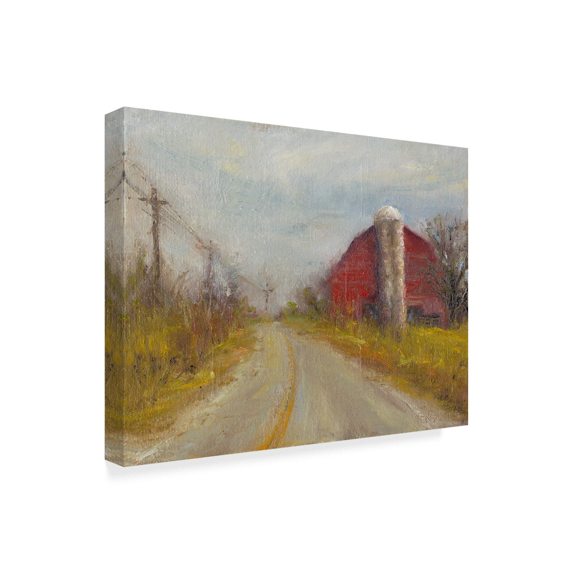 Trademark Fine Art 'Country Silo' Canvas Art by Marilyn Wendling