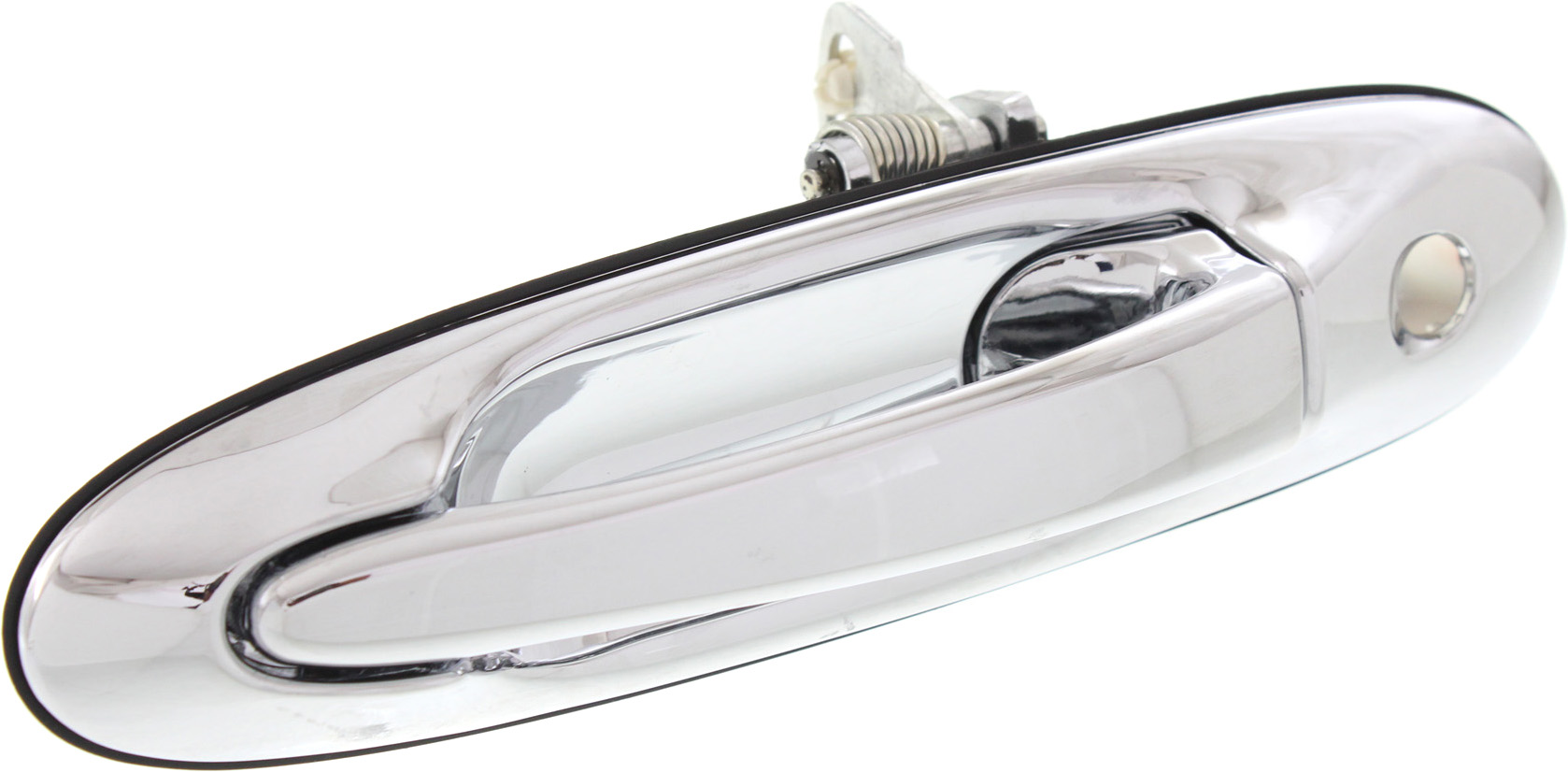 Replacement REPL462128 Exterior Door Handle Compatible with 1998-2002 Lincoln Town Car Front, Left Driver Chrome