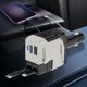 thumbnail image 5 of Adaptador Mechero Coche Cargador 120W 4 en 1 USB Retráctil Tipo C () Blanco, 5 of 9