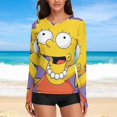 thumbnail image 6 of Simpsons Women's Sunscreen Shirt Long Sleeve Workout Tops Crewneck Soft Comfy Tees Casual T-Shirt 2XL, 6 of 7