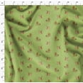 thumbnail image 4 of Soimoi Green Poly Georgette Fabric Tree & Animals Dots Printed Fabric 1 Yard 42 Inch Wide, 4 of 5