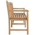 thumbnail image 2 of vidaXL Outdoor Patio Bench Garden Front Porch Chair Bench Solid Wood Teak, 2 of 29
