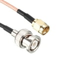 thumbnail image 3 of Uxcell 3'' RG316 50 Ohm Coaxial Cable with BNC Male to SMA Male Connectors Jumper Cable Brass Pink 1pcs, 3 of 5