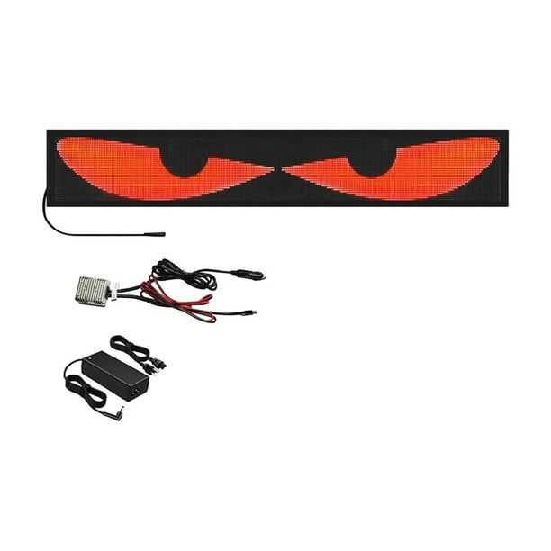 Herramientas y mejoras para el hogar: letrero luminoso para autos, ojos LED animados para parabrisas de autos, camiones, ojos LED programables para parabrisas con control por aplicación para ventanas