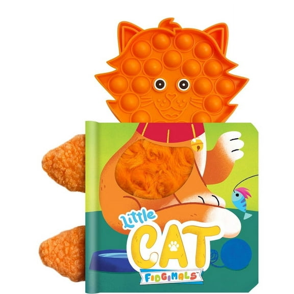 Little Cat - Sensory Touch and Feel Book with Attached Pop-it Character