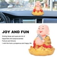 thumbnail image 3 of Solar Buddha Statue Toy, Automatic Solar Laughing Buddha Toy  for Window Red,Golden, 3 of 7