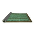 thumbnail image 2 of Ahgly Company Indoor Square Abstract Turquoise Blue Modern Area Rugs, 7' Square, 2 of 4