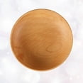 thumbnail image 6 of WORGEOUS 3 pcs  Elm Salad Bowl Wooden Japanese Style Flat Soup Bowl Home Hotel Wooden Bowl, 6 of 8