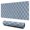 Blue Geometric Striped-1, variant on Long Mouse Pads for Desk,Blue Geometric Striped Pattern Desk Mats on Top Of Desks, Desk Mouse Pad Extra Large with 3mm Non-Slip Base and Stitched Edge for Gaming,Office,Work,Home 31.5"x11.8"