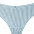 thumbnail image 3 of HUPOM No Show Panties For Women Seamless Womens Underwear Thong Casual Tie Comfort Waist Blue S, 3 of 3