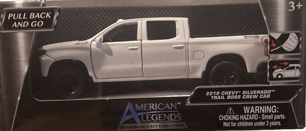 American Legends 2019 Chevrolet Chevy Silverado Trail Boss Crew Cab 1:43 Blue American Legends 2019 Chevrolet Chevy Silverado Trail Boss Crew Cab 1:43 Blue