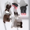 thumbnail image 1 of Juguetes para perros con forma de burro, juguete para masticar de pana para cachorros, chirriante, hueso de felpa, Molar, juguetes para mascotas, resistente a las mordeduras, juguete de limpieza de dientes, 3 uds. Sailing Electrónica, 1 of 5