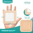 Dimora Silicone Foam Dressing with Border 20 Pack Waterproof Adhesive 4