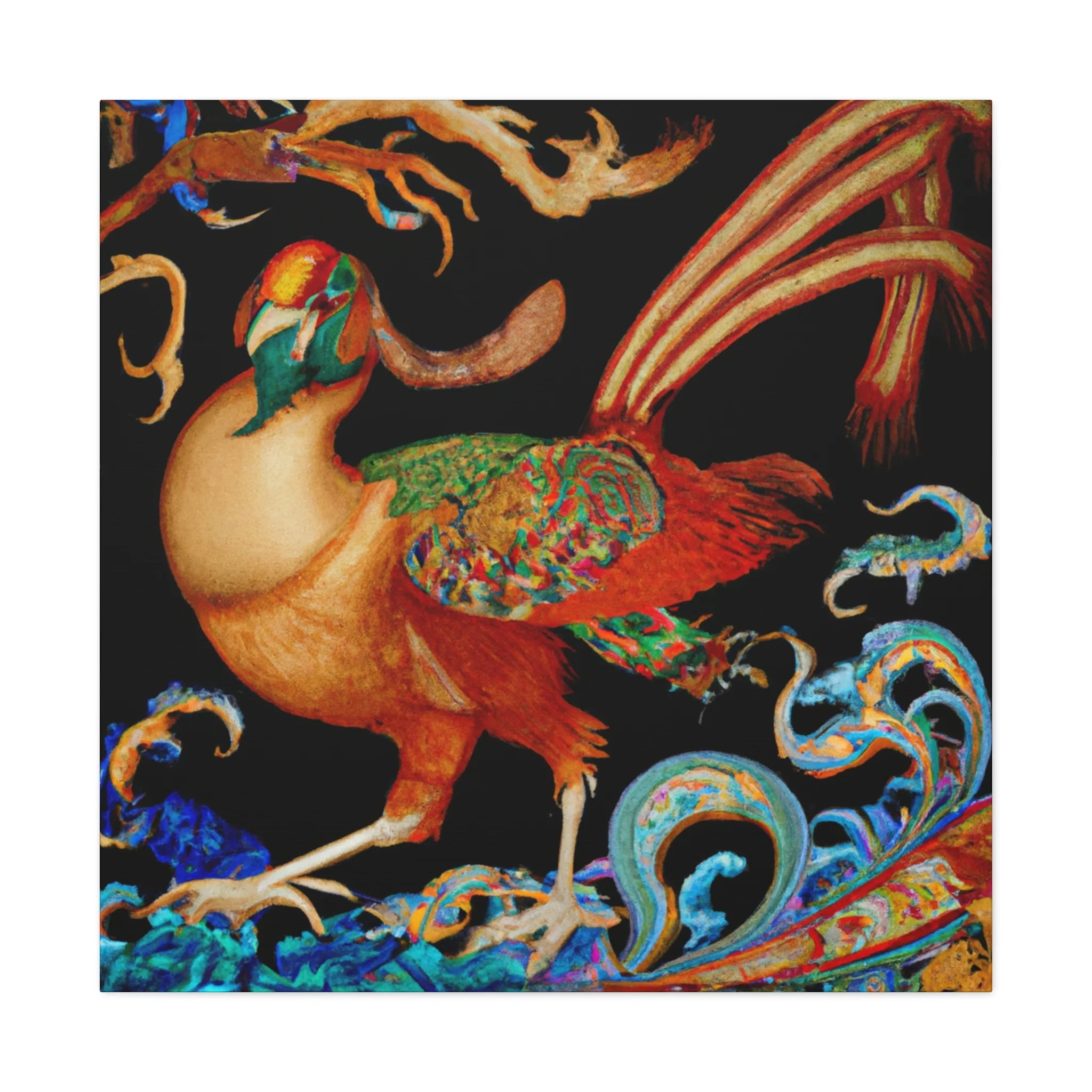 Golden Pheasant Splendor - Canvas - Walmart.com