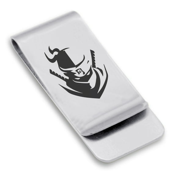 Stainless Steel Ninja Warrior Champion Classic Slim Money Clip Credit Card Holder