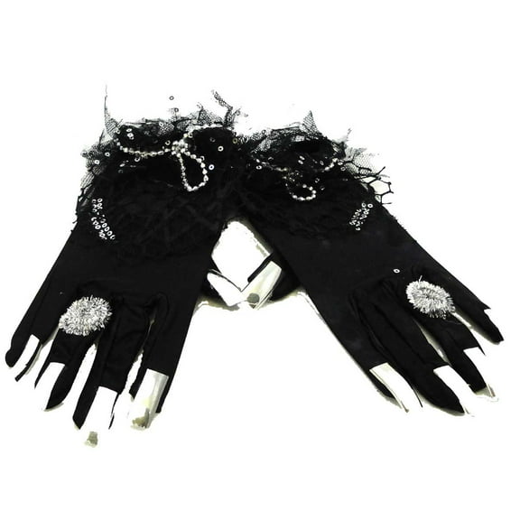 8.50In Halloween Gloves, Polyester, Rings Finger Nails Cd8263