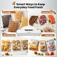 thumbnail image 5 of VAVSEA Vacuum Sealer, 62Kpa Food Sealer Machines with 4 Modes, Dry/Draw/Seal/Vac and 10Pcs Bags Starter Kit for Dry & Moist Food Storage Sous Vide for Kitchen, 5 of 10