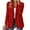 Red, variant on AZoiNM Women's Slim Fit Single Button Blazer Notch Lapel Long Sleeve Work Office