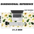thumbnail image 3 of Green Mouse Pad for Desk - Avocado Large Gaming Mouse Pad XL, Extended Laptop Computer Keyboard Mat, Waterproof Washable Mouse Pad with Non-Slip Rubber Base for Home Office Decor 31.5 X 11.8 Inch, 3 of 6