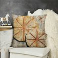 thumbnail image 2 of YINGXI Coastal Ocean Series Throw Pillow Covers Cushion Sea Decor Cotton Linen Throw Pillow Cushion Cover for Sofa Bedding,Retro Wood () 24x24in, 2 of 5