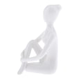 thumbnail image 4 of 2 Uds Estatuas de Yoga Modernas para El Hogar Cerámica Artesanal Minimalista Baoblaze Estatuilla de sala de yoga, 4 of 8