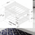 thumbnail image 3 of BEDSMART Solid Wood Full Over Full Bunk Bed | Gray, 3 of 6