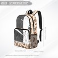 thumbnail image 7 of ZIATUBLES Clear Backpack 17 Inch, Heavy Duty Fabric & PVC Transparent Bookbag with Western Highland Cow Cactus Print, Large Capacity See Through Backpack for Women Men School, 7 of 7