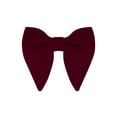 thumbnail image 1 of INSPIRE CHIC Corbatas de moño de terciopelo unisex preatadas formales de color sólido Rojo Vino, 1 of 5