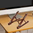 thumbnail image 4 of Soporte plegable para portátil, soporte ergonómico plegable para portátil, para escritorio de casa. Marron oscuro, 4 of 8