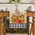 thumbnail image 3 of Thanksgiving Fall Pumpkin Watercolor Table Runners Dresser Table r Washable Kitchen Dining Coffee Table Runner Party r, 3 of 7