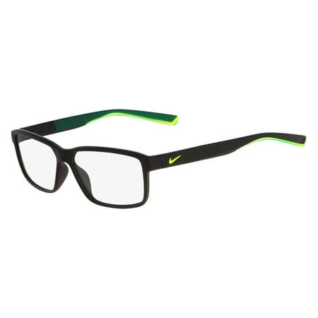 Image of eyeglasses nike 7092 001 matte black/volt