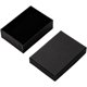 thumbnail image 2 of 5 cajas de cartón para joyas, caja de regalo de papel negro rectangular de 8,9 x 6,5 x 2,8 cm, estuche de regalo con esponja en el interior para collares y pendientes., 2 of 4