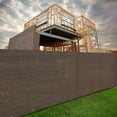 thumbnail image 3 of Alion Home Elegant Privacy Screen For Backyard Deck, Patio, Balcony, Fence, Pool, Porch, Railing - Mocha Brown 4' x 14', 3 of 5