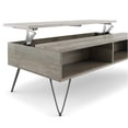 thumbnail image 4 of Simpli Home Hunter SOLID MANGO WOOD and Metal 48 inch Wide Rectangle Industrial Lift Top Coffee Table in Grey, 4 of 8