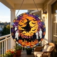 thumbnail image 5 of Fmbmuo Cute Spooky Halloween Witch-Themed Acrylic Hanging Sign , Window Suncatcher Wall Party Hanging Decorations , Front Door for Indoor Outdoor, 5 of 6