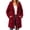 Wine, variant on Kezqiaxn Womens Winter Coats Fleece Long Sleeve Thick Casual Jacket Warm Outerwear with Pockets Zip up Hoodie Plus Size Pink XXXL