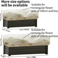 thumbnail image 2 of zhangmingg Rectangular Winter Protective Cover Non-Woven Garden Antifreeze Shield for Cold Weather, 2 of 7