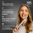 thumbnail image 3 of AquaSonic Vibe Electric Toothbrush Set - ADA Accepted, Rechargeable, 4 Modes, Travel Case, 8 Brush Heads - Charcoal Metallic Silver, 3 of 7