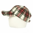 thumbnail image 3 of WITHMOONS Baseball Cap Tartan Plaid Check Winter Cotton Hat KR11087 (Green)KR11087Green, 3 of 5